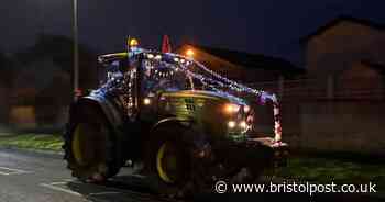 Watch as lit-up tractors amaze crowds and all for a good cause