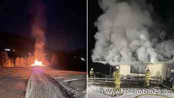 Ferienhaus brennt bei Kufstein lichterloh - Ehepaar aus Oberbayern mittendrin