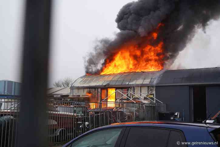 Zeer grote brand uitgebroken op industrieterrein