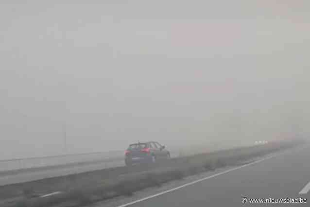 Camerabeelden in zoektocht naar spookrijder in dichte mist leveren niks op:  “Wij filmen alleen voertuigen die in juiste richting rijden”