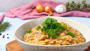 Schnell, einfach, gemütlich: French Onion-Orzo-Pasta bringt Wärme zu euch Nachhause
