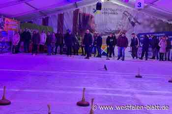 Eisstockschießen im Zelt ist der Hit