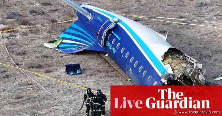Putin apologises over Azerbaijan plane crash; Russia’s Gazprom announces it will halt gas supplies to Moldova – as it happened