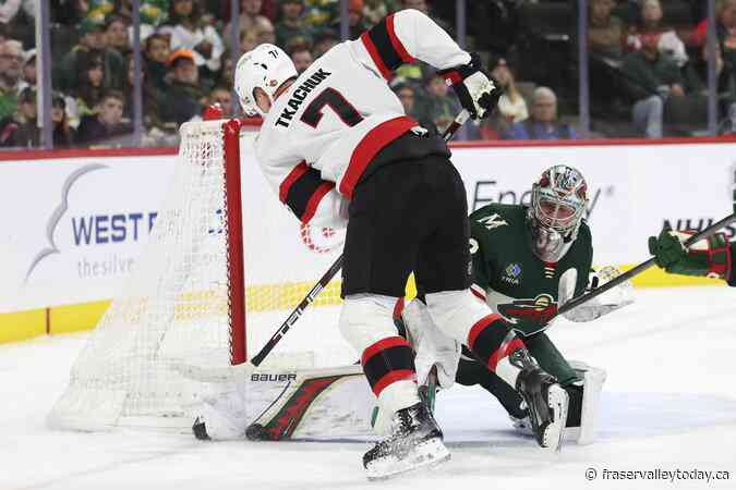 Josh Norris scores late power-play goal in the Senators’ 3-1 victory over the Wild