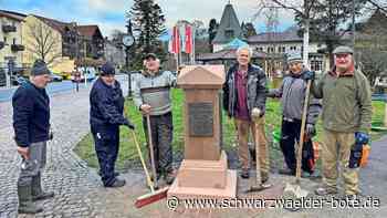 Geschichte von Bad Herrenalb: Das Beutter-Denkmal kehrt an seinen Ehrenplatz zurück