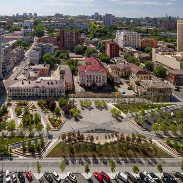Public square renovation in Ukraine demonstrates "impetus for city life" amid ongoing conflict