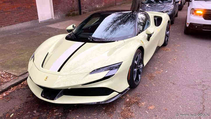 Amateuristische Ferrari-dief wordt in no time gepakt