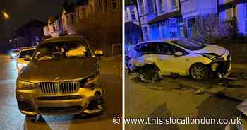 Images show horrific damage after early hours car crash in Catford