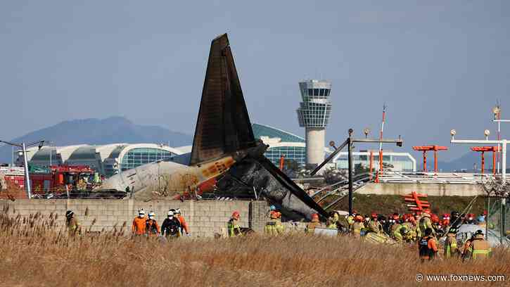 South Korea plane's final moments captured on video before hitting concrete barrier, triggering explosion