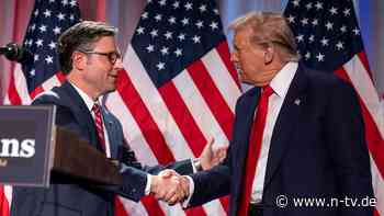 "Er wird das Richtige tun": Trump unterstützt Johnson als Sprecher des Repräsentantenhauses