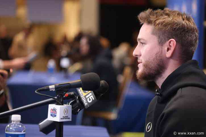 Thinking of simpler times allows Quinn Ewers to stay calm in big moments