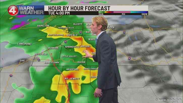 Rainy New Year's Eve, snow arrives Jan. 1