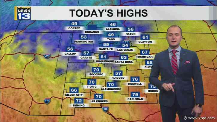 Temperatures cool off heading into the New Year