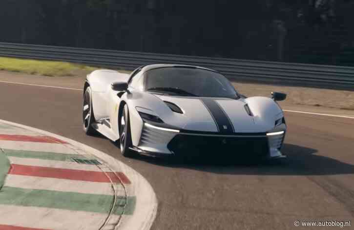 Deze Ferrari Daytona SP3 draagt een Ferrari F1-kleurstelling