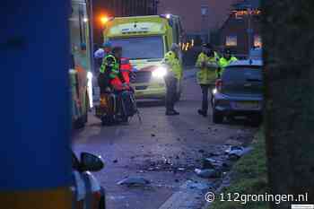 Ongeval op de Schoolstraat in Veendam, 1 gewonde