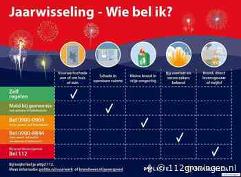 Wie bel je tijdens oud & nieuw bij calamiteiten