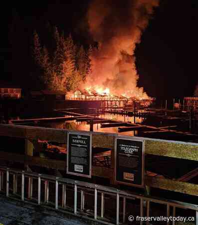 ‘Devastating loss’: Fire engulfs popular Telegraph Cove boardwalk on Vancouver Island