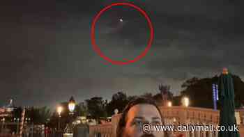 Moment 'glowing red UFO' soars over Disney World baffles parkgoers
