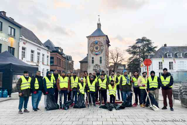 Moslimgemeenschap Ahmadiyya Moslim start het nieuwe jaar met grote opruimactie in de straten van Lier