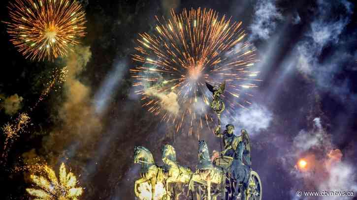 The world welcomes 2025 with light shows, embraces and ice plunges