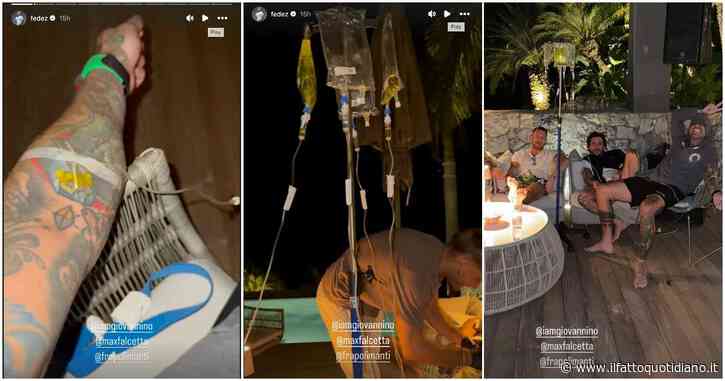 Fedez e la flebo prima dei festeggiamenti di Capodanno: “Un po’ di vitamine prima della festa”