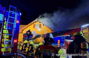 FW-ROW: Wohnhaus fängt am Neujahrsmorgen Feuer