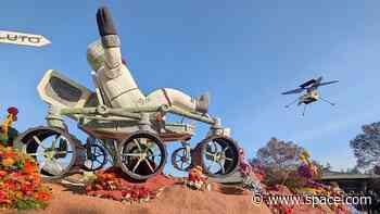 Ingenuity Mars Helicopter flies again as first drone on Rose Parade float
