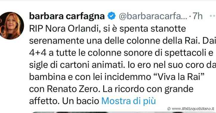 Nora Orlandi è morta a Roma, la cantante compositrice e pianista dei 4+4 aveva 91 anni