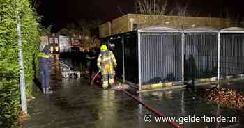 Opslaghok van St Martinusschool in Millingen aan de Rijn brandt uit