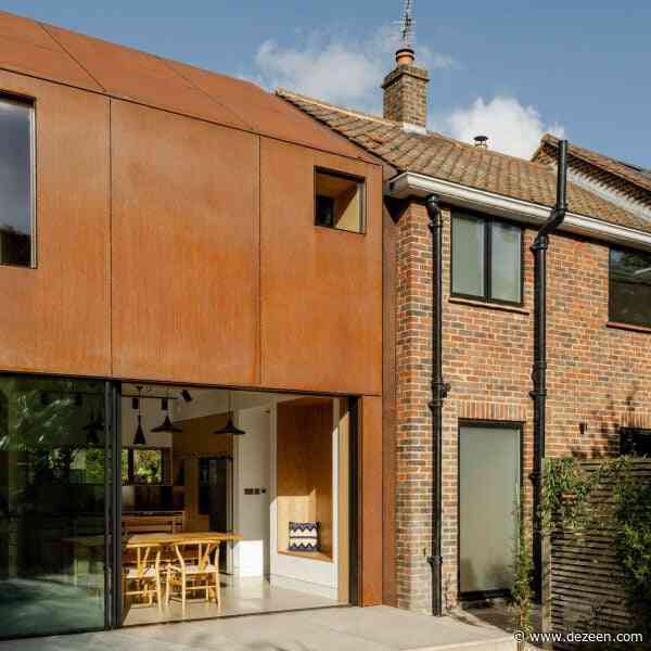 Studio on the Rye encases Rusty House in London with "seamless" Corten steel