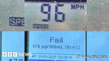 Drink driver charged for 96mph on New Year's Day