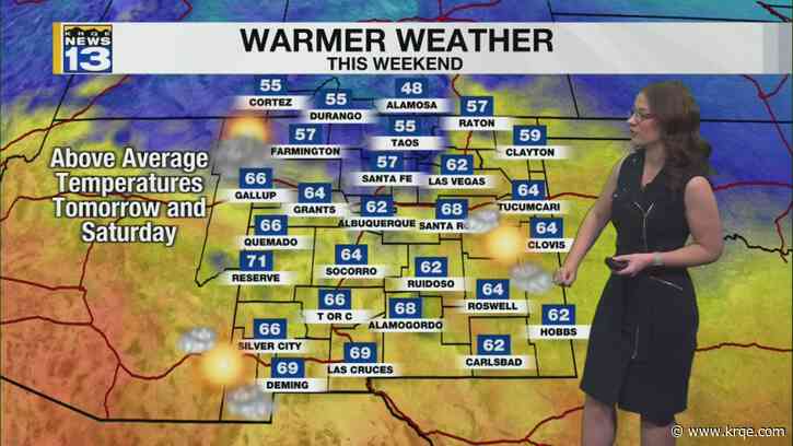 Warm weekend and a potential wintery weather next week