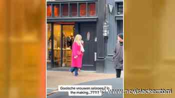 Gooische Vrouwen-fans spotten Cheryl Morero in P.C. Hooftstraat voor 'clipshoot'