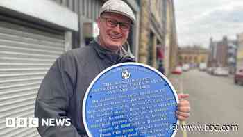 Plaque marks first football 'away' match in Nottingham