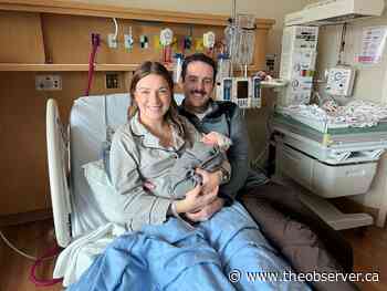 Sarnia's New Year's baby born Wednesday evening at Bluewater Health