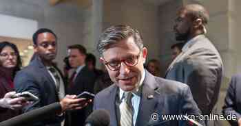 USA: Repräsentantenhauschef Mike Johnson muss um Wiederwahl zittern