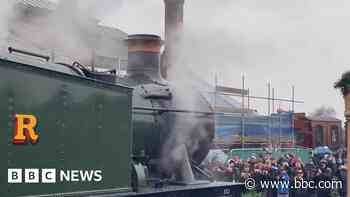 Rail enthusiasts brave windy weather for whistle-up