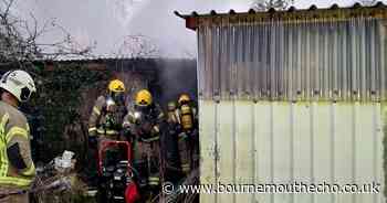 Outbuilding blaze tackled by fire brigade