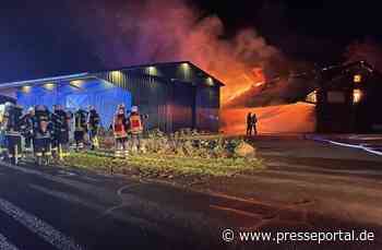 POL-ROW: ++ Brand einer Lagerhalle in Volkensen ++