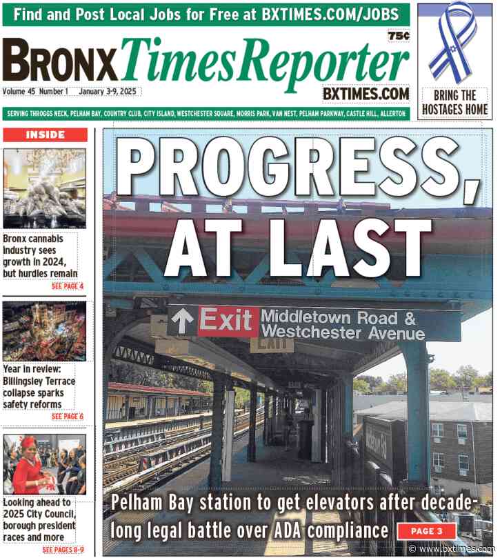 Bronx Times: January 3-9 edition highlights