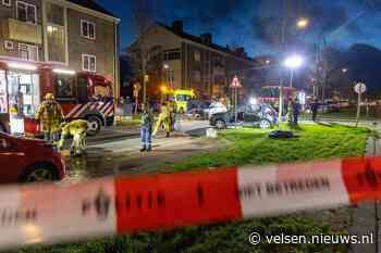 Zware aanrijding op de Lange Nieuwstraat in IJmuiden