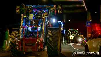 Verlichte tractoren maken Noordeinde sprookjesachtig