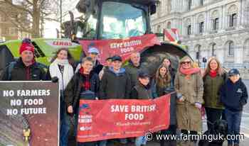 Video: Children deliver anti-farm tax letters to Number 10