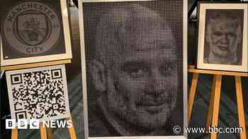 'We made Pep Guardiola's portrait out of dice'