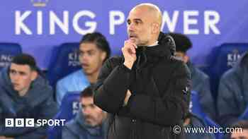 Guardiola accepts blame for Man City poor form