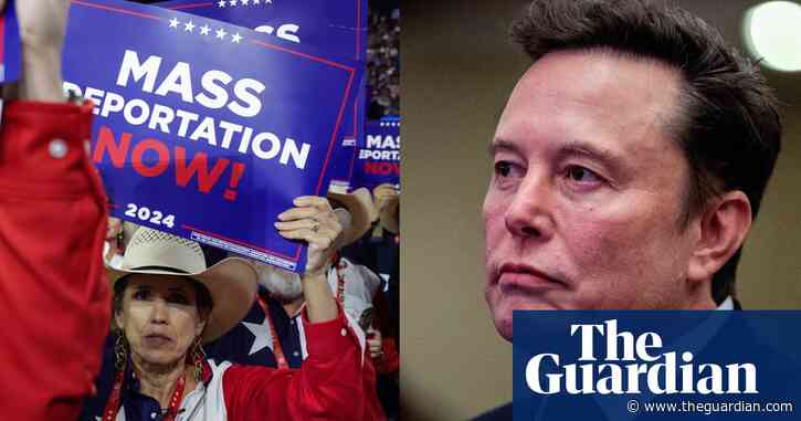 Maga v Musk: Trump camp divided in bitter fight over immigration policy