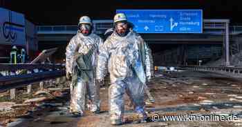 Fischtransporter verunglückt: Tausende tote Forellen auf der A1, ein Schwerverletzter