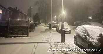 Light snowfall blankets parts of Watford overnight