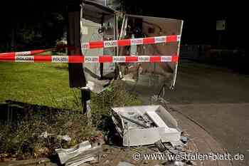 Zwei Zigarettenautomaten in Schlangen gesprengt