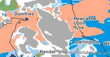 Latest Met Office weather maps show how long snow will last over North East